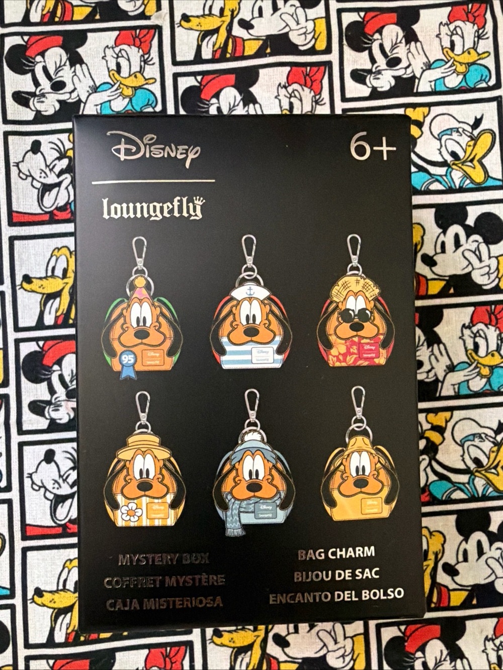 Disney Loungefly Pluto 95th Anniversary Mystery Mini Backpack Bag CharmNewSealed